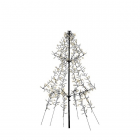 Lumineo Metalen kerstboom met verlichting | Lumineo | 1.35 meter (600 leds, Timer, Buiten) 493443 K151000130 - 1