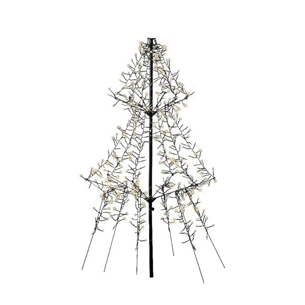 Lumineo Metalen kerstboom met verlichting | Lumineo | 1.35 meter (600 leds, Timer, Buiten) 493443 K151000130 - 2