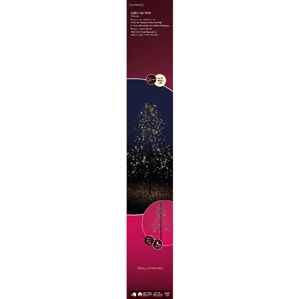 Lumineo Metalen kerstboom met verlichting | Lumineo | 1.35 meter (600 leds, Timer, Buiten) 493443 K151000130 - 5