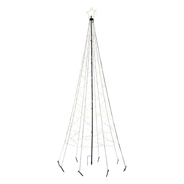 Lumineo Metalen kerstboom met verlichting | Lumineo | 1.5 meter (236 leds, Warm wit, Twinkelend, Timer, Buiten) 490400 K151200169 - 2