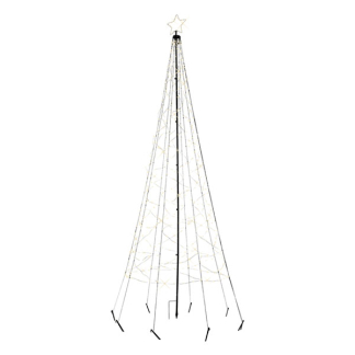 Lumineo Metalen kerstboom met verlichting | Lumineo | 1.5 meter (236 leds, Warm wit, Twinkelend, Timer, Buiten) 490400 K151200169 - 2