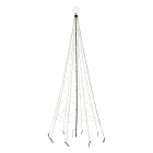 Lumineo Metalen kerstboom met verlichting | Lumineo | 1.5 meter (236 leds, Warm wit, Twinkelend, Timer, Buiten) 490400 K151200169 - 2