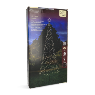 Lumineo Metalen kerstboom met verlichting | Lumineo | 1.5 meter (236 leds, Warm wit, Twinkelend, Timer, Buiten) 490400 K151200169 - 3
