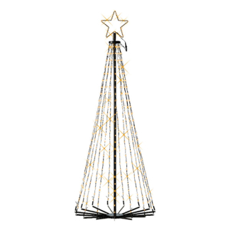 Lumineo Metalen kerstboom met verlichting | Lumineo | 1.5 meter (421 leds, Twinkelen, Timer, Binnen/Buiten) 493627 K151200118 - 1