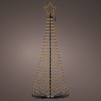 Lumineo Metalen kerstboom met verlichting | Lumineo | 1.5 meter (421 leds, Twinkelen, Timer, Binnen/Buiten) 493627 K151200118 - 2