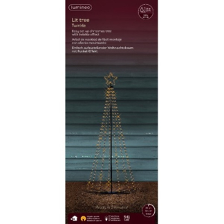 Lumineo Metalen kerstboom met verlichting | Lumineo | 1.8 meter (541 leds, Twinkelen, Timer, Binnen/Buiten) 493628 K151200119 - 3
