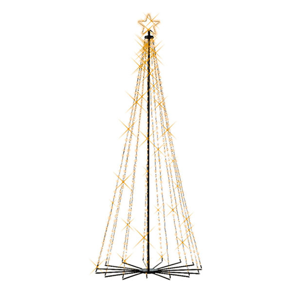 Lumineo Metalen kerstboom met verlichting | Lumineo | 2.4 meter (706 leds, Twinkelen, Timer, Binnen/Buiten) 493629 K151200120 - 1