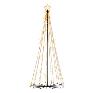 Lumineo Metalen kerstboom met verlichting | Lumineo | 2.4 meter (706 leds, Twinkelen, Timer, Binnen/Buiten) 493629 K151200120 - 1