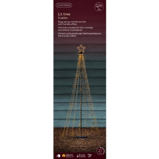 Lumineo Metalen kerstboom met verlichting | Lumineo | 2.4 meter (706 leds, Twinkelen, Timer, Binnen/Buiten) 493629 K151200120 - 3