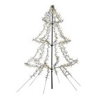 Lumineo Metalen kerstboom met verlichting | Lumineo | 2 meter (1200 leds, Warm wit, Timer, Twinkelend, Buiten) 493451 K151200170 - 1