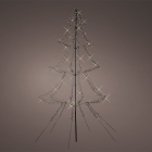 Lumineo Metalen kerstboom met verlichting | Lumineo | 5 meter (1800 leds, Warm wit, Timer, Twinkelend, Buiten) 493452 K151200171 - 2