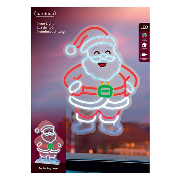 Lumineo Neon kerstman | Lumineo | 10 x 30.5 x 43 cm (Op standaard, Binnen) 481043 K151001766 - 3