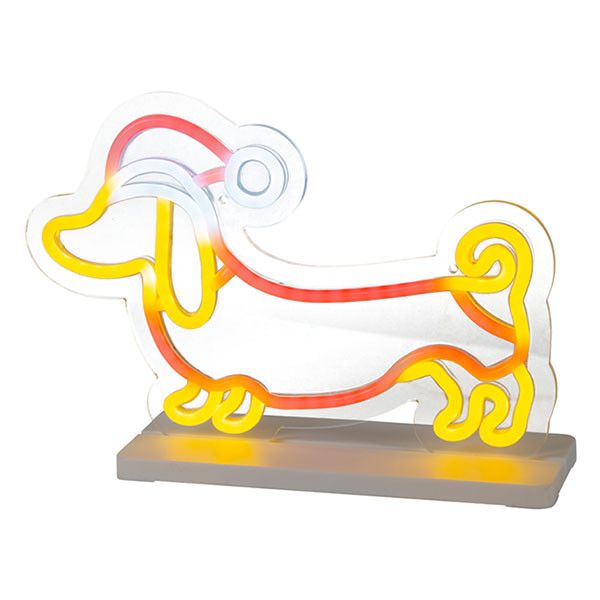 Lumineo Neon teckel | Lumineo | 10 x 30.5 x 21 cm (Op standaard, Binnen) 481040 K151001764 - 2