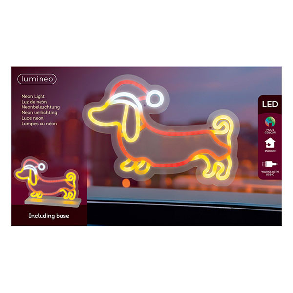 Lumineo Neon teckel | Lumineo | 10 x 30.5 x 21 cm (Op standaard, Binnen) 481040 K151001764 - 3
