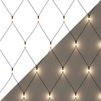 Lumineo Netverlichting | Lumineo | 1.3 x 1 meter (96 leds, Timer, Binnen/Buiten, Warm wit licht) 494871 K151001831