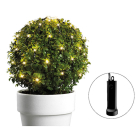 Lumineo Netverlichting buxus | Lumineo | Ø 35 cm (60 leds, 8 lichtfuncties, Batterijen, Timer, Buiten, Warm wit) 497211 K151200076 - 6