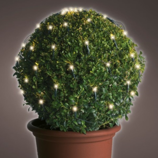 Lumineo Netverlichting buxus | Lumineo | Ø 35 cm (60 leds, 8 lichtfuncties, Batterijen, Timer, Buiten, Warm wit) 497211 K151200076 - 7
