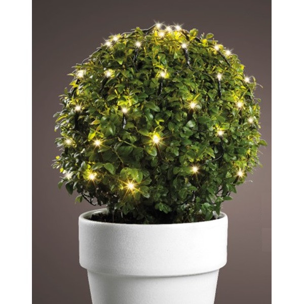Lumineo Netverlichting buxus | Lumineo | Ø 80 cm (128 leds, 8 lichtfuncties, Batterijen, Timer, Buiten, Warm wit) 497218 K151200078 - 7