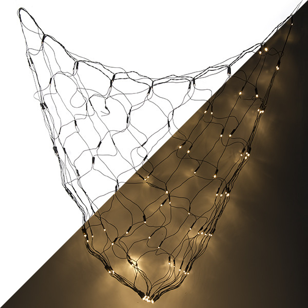Lumineo Netverlichting buxus | Lumineo | Ø 80 cm (128 leds, 8 lichtfuncties, Batterijen, Timer, Buiten, Warm wit) 497218 K151200078 - 1