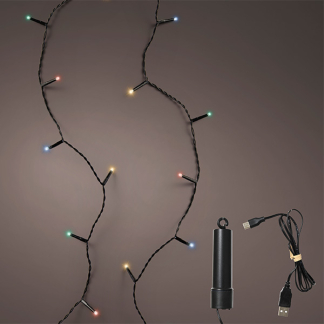 Lumineo Oplaadbare kerstverlichting | 15.3 meter | Lumineo | Duracharge (200 leds, USB, Timer, Binnen/Buiten, Gekleurd) 490288 K151200153 - 4