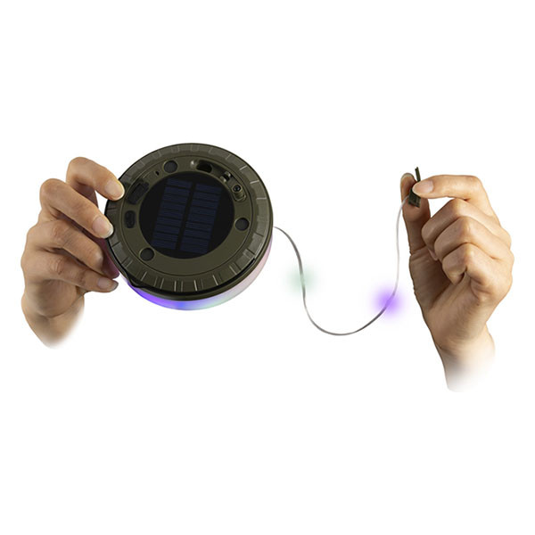 Lumineo Oprolbaar lichtsnoer | Lumineo | 10 meter (Solar, Oplaadbaar, 5 lichtstanden, 180 lm, Gekleurd, USB C) 890511 K170105776 - 2