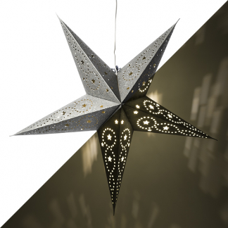 Lumineo Papieren kerstster | Ø 60 cm (5-punts, E14, Geperforeerd, Binnen) 484266 K151000077 - 1