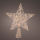 Lumineo Piek met verlichting | Lumineo | 27 cm (15 leds, Warm wit, Batterijen, Timer, Goud, Kralen, Kunststof, Binnen) 486918 K151200175 - 3