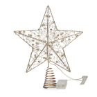 Lumineo Piek met verlichting | Lumineo | 27 cm (15 leds, Warm wit, Batterijen, Timer, Goud, Kunststof, Binnen) 486918 K151200175 - 2