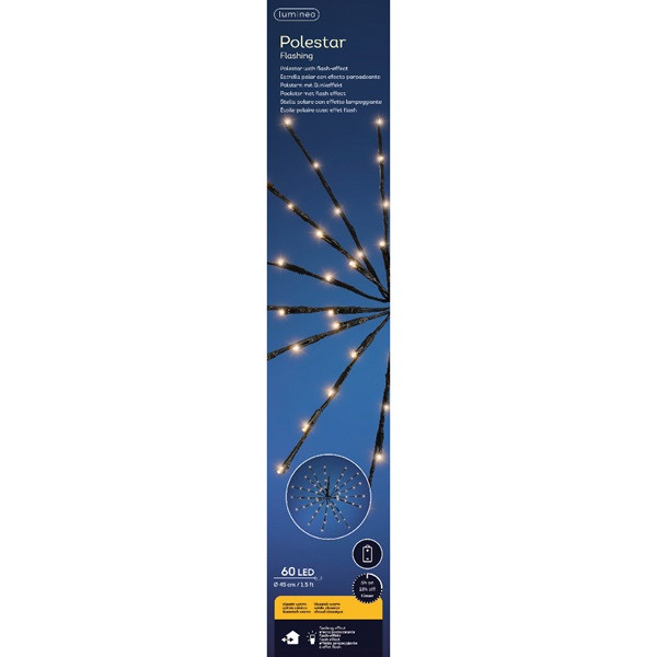 Lumineo Poolster kerstverlichting | Lumineo | Ø 45 cm (60 leds, Knipperend, Binnen/Buiten) 492919 K150303985 - 5