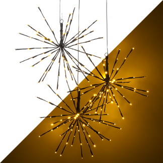 Lumineo Poolster kerstverlichting | Lumineo | 3 stuks (216 leds, Ø 45 cm, Knipperend, Binnen/Buiten) 492921 K150303982 - 1