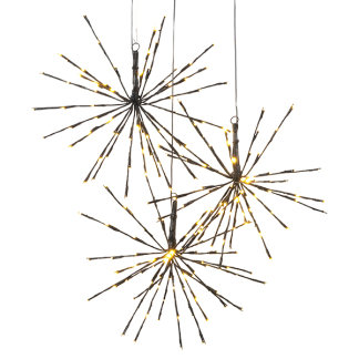 Lumineo Poolster kerstverlichting | Lumineo | 3 stuks (216 leds, Ø 45 cm, Knipperend, Binnen/Buiten) 492921 K150303982 - 2