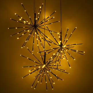 Lumineo Poolster kerstverlichting | Lumineo | 3 stuks (216 leds, Ø 45 cm, Knipperend, Binnen/Buiten) 492921 K150303982 - 3