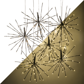 Lumineo Poolster kerstverlichting | Lumineo | 6 stuks (432 leds, Ø 45 cm, Knipperend, Binnen/Buiten) 493513 K151000661