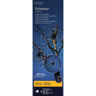 Lumineo Poolster kerstverlichting | Lumineo (432 leds, Ø 45 cm, Knipperend, Binnen/Buiten) 492922 K150303983 - 4