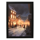 Lumineo Schilderij met verlichting | Lumineo | 32.5 cm (Winterdorp, Led, Warm wit, Kunststof) 487774 K151001780 - 1