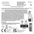 Lumineo Schilderij met verlichting | Lumineo | 58 x 38 cm (6 leds, Knipperend licht, Warm wit/Koel Wit, Straat) 481331 K151001769 - 2