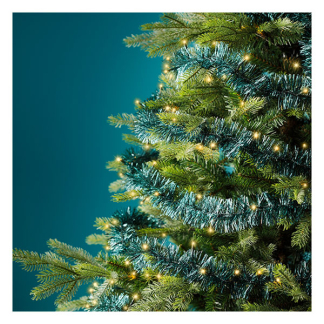 Lumineo Slinger kerstboom | Lumineo | 2.95 meter (60 leds, Lichtfuncties, Timer, Batterijen, Binnen/Buiten, Smaragdgroen) 494572 K151001821 - 4