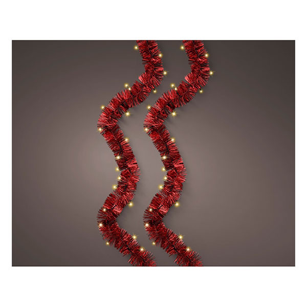 Lumineo Slinger kerstboom | Lumineo | 8.95 meter (180 leds, Lichtfuncties, Timer, Batterijen, Binnen/Buiten, kerstrood) 494579 K151001826 - 2