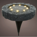 Solar grondspot | Lumineo | Ø 11.2 cm (8 LEDs, Steeneffect, Rond)