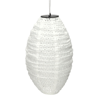 Lumineo Solar lampion | Lumineo | Ø 23 x 38 cm (Led, Schemersensor, Wit, Nylon) 892387 K170105535