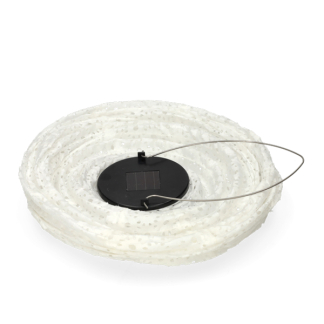Lumineo Solar lampion | Lumineo | Ø 23 x 38 cm (Led, Schemersensor, Wit, Nylon) 892387 K170105535 - 2