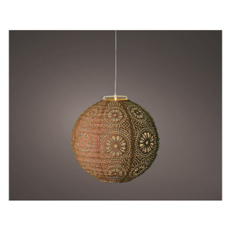 Lumineo Solar lampion | Lumineo | Ø  25 cm (Led, Warm wit, Kunststof, Oranje) 892395 K170105777 - 2