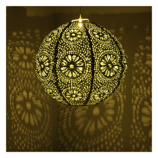 Lumineo Solar lampion | Lumineo | Ø  25 cm (Led, Warm wit, Kunststof, Oranje) 892395 K170105777 - 3