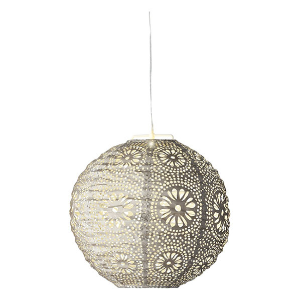 Lumineo Solar lampion | Lumineo | Ø 25 cm (Led, Warm wit, Kunststof, Wit) 892396 K170105778 - 1