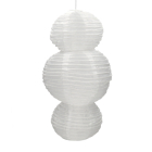 Lumineo Solar lampion | Lumineo | Ø 28 x 58 cm (Led, Schemersensor, Wit, Nylon) 898723 K170105541 - 1