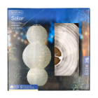 Lumineo Solar lampion | Lumineo | Ø 28 x 58 cm (Led, Schemersensor, Wit, Nylon) 898723 K170105541 - 3
