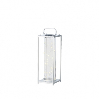 Lumineo Solar lantaarn | Lumineo | 42 cm (30 leds, Schemersensor, IJzer, Wit) 897529 K170203541 - 1