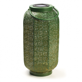 Lumineo Solar lantaarn | Lumineo | Casablanca | 36 cm (Led, Schemersensor, Metaal, Groen) 898111 K170203544 - 1