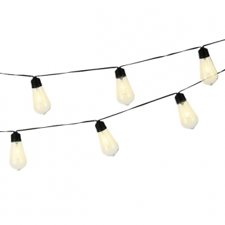 Lumineo Solar lichtsnoer | Lumineo | 1.8 meter (Schemersensor, 10 leds, Warm wit) 897661 K170203551 - 1