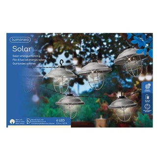 Lumineo Solar lichtsnoer | Lumineo | 2.5 meter (6 leds, Warm wit, Twinkel) 894538 K170105536 - 5